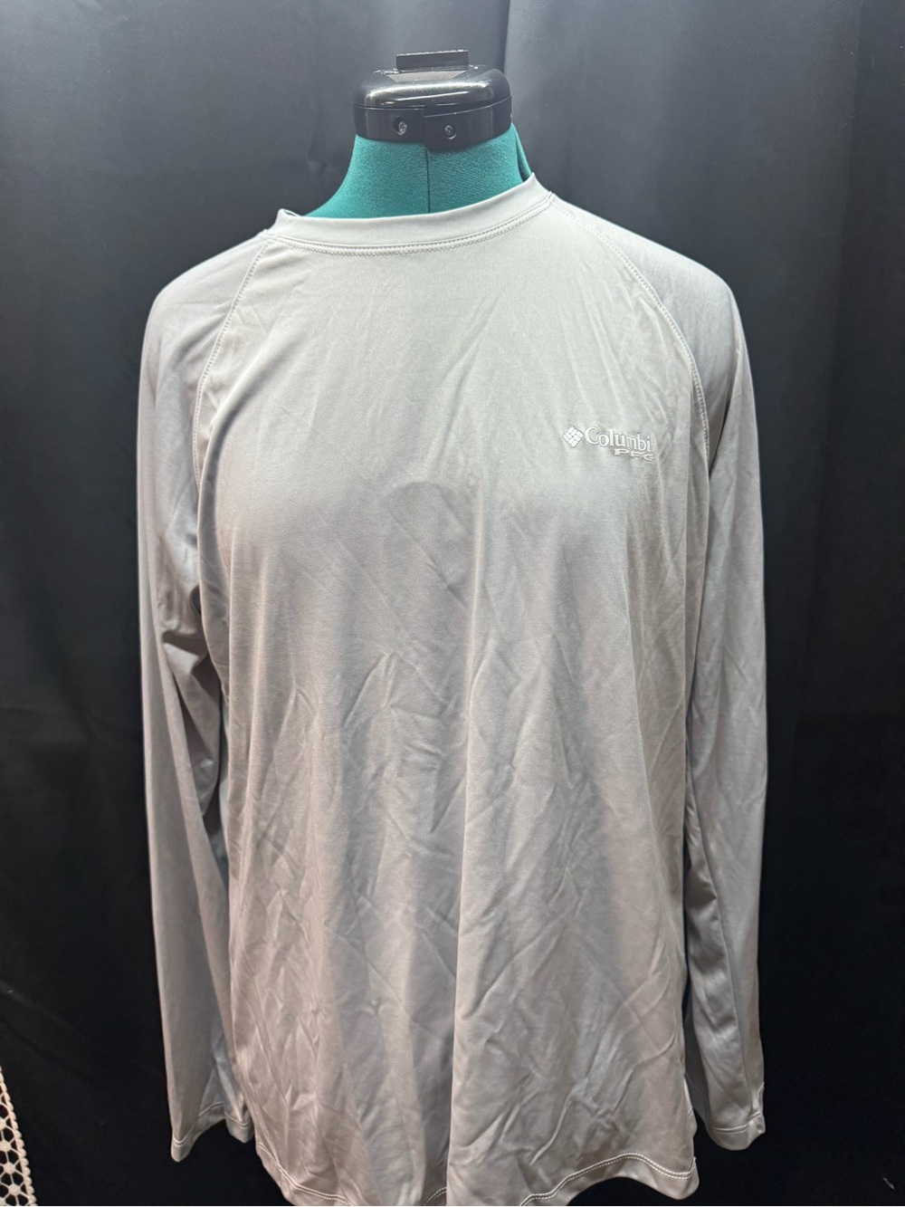 Columbia Long Sleeve Performance Shirt - Light Gray